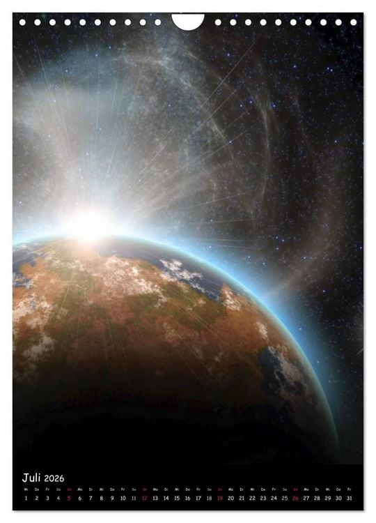 Produktbild: Die Welt der Planeten (Wandkalender 2026 DIN A4 hoch), CALVENDO Monatskalender