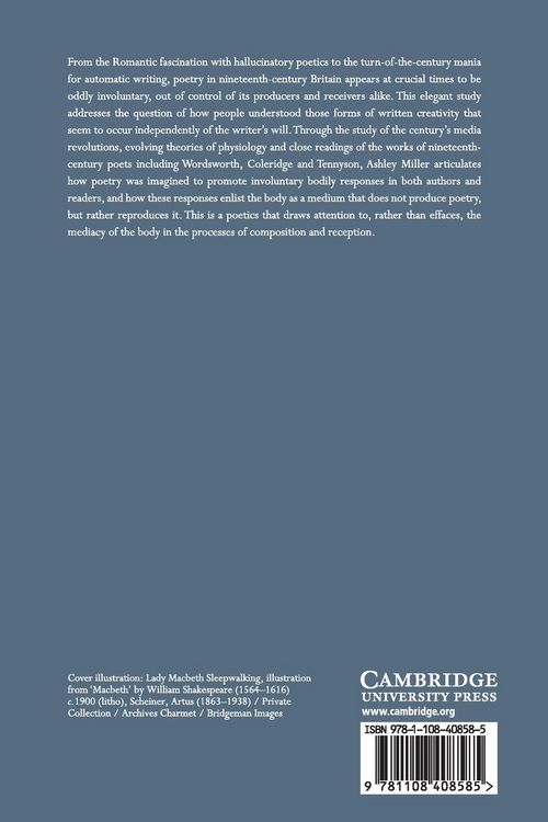 Produktbild: Poetry, Media, and the Material Body