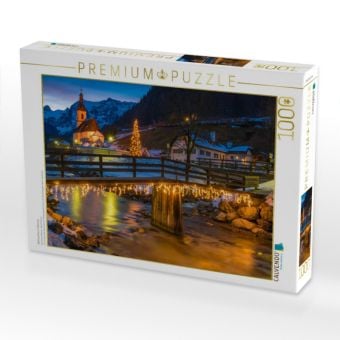 Produktbild: CALVENDO Puzzle Weihnachten in Ramsau | 1000 Teile Lege-Gr&ouml;&szlig;e 64x48cm Foto-Puzzle f&uuml;r gl&uuml;ckliche Stunden
