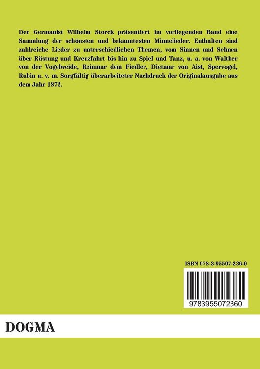 Produktbild: Buch der Lieder aus der Minnezeit