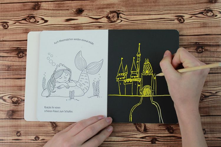 Produktbild: Die besten 33 Kreativ-Kratzelbilder f&uuml;r M&auml;dchen