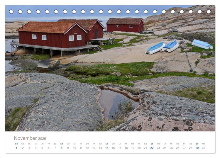 Produktbild: Bohusl&auml;n - Idyllische Sch&auml;renlandschaft an Schwedens Westk&uuml;ste (Tischkalender 2026 DIN A5 quer), CALVENDO Monatskalender