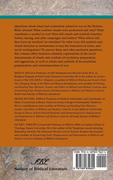 Produktbild: Warfare, Ritual, and Symbol in Biblical and Modern Contexts