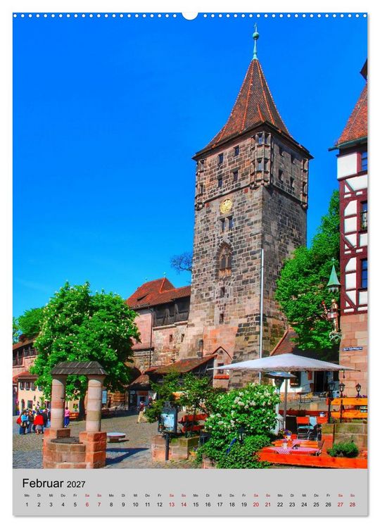 Produktbild: N&Uuml;RNBERG. Du bist so sch&ouml;n (hochwertiger Premium Wandkalender 2027 DIN A2 hoch), Kunstdruck in Hochglanz