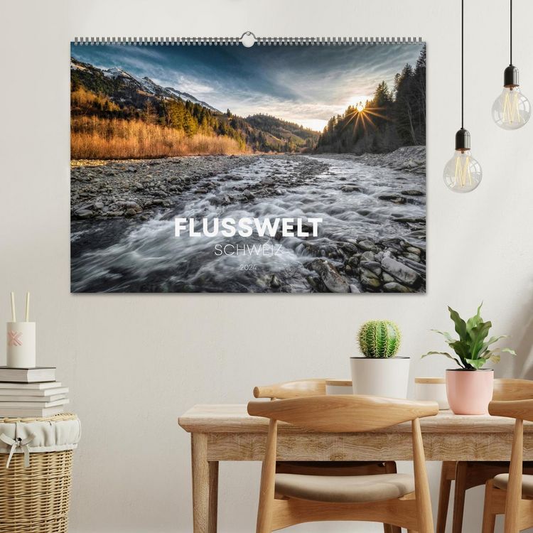 Produktbild: Flusswelt Schweiz (Wandkalender 2026 DIN A2 quer), CALVENDO Monatskalender