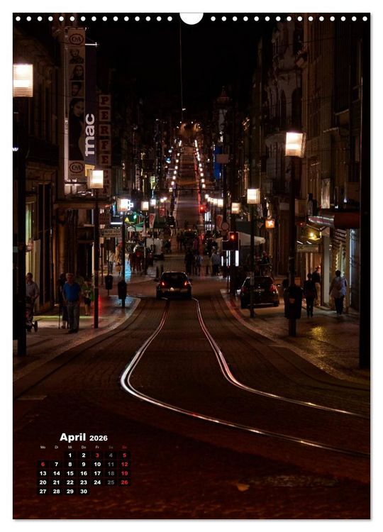 Produktbild: Porto Tag und Nacht (Wandkalender 2026 DIN A3 hoch), CALVENDO Monatskalender