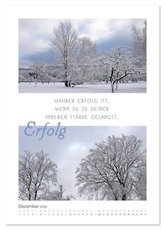 Produktbild: Quellen der Inspiration (Tischkalender 2026 DIN A5 hoch), CALVENDO Monatskalender