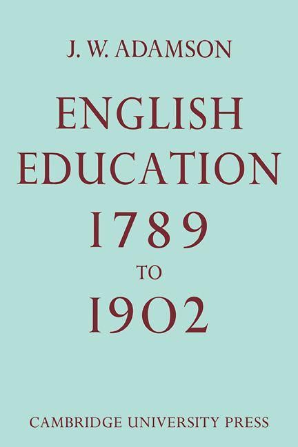 Produktbild: English Education,1789-1902