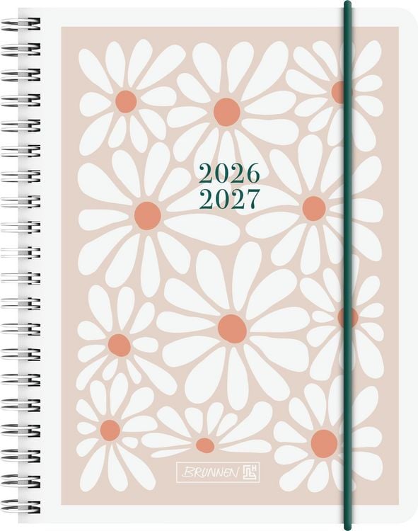 Produktbild: Sch&uuml;lerkalender 2026/2027 "Daisy" | A6, Kunststoff