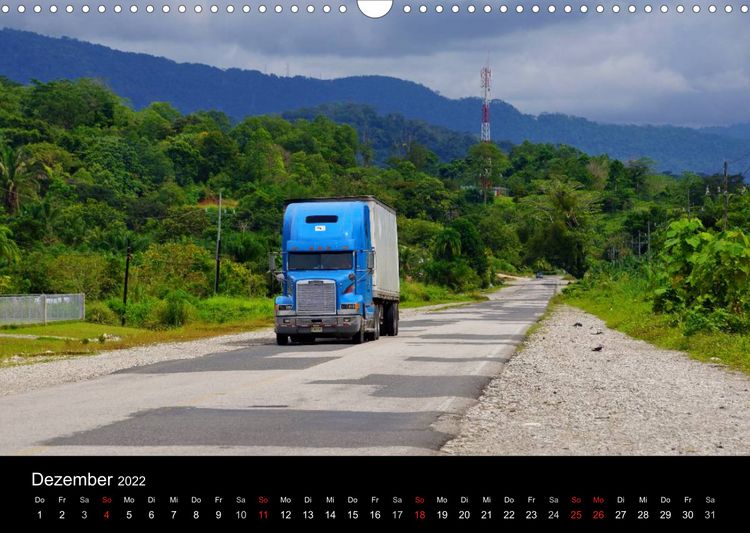Produktbild: Trucks zwischen Panama und Costa Rica. (Wandkalender 2022 DIN A3 quer)
