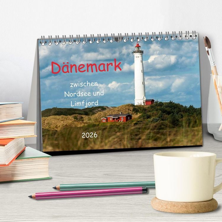 Produktbild: D&auml;nemark zwischen Nordsee und Limfjord (Tischkalender 2026 DIN A5 quer), CALVENDO Monatskalender