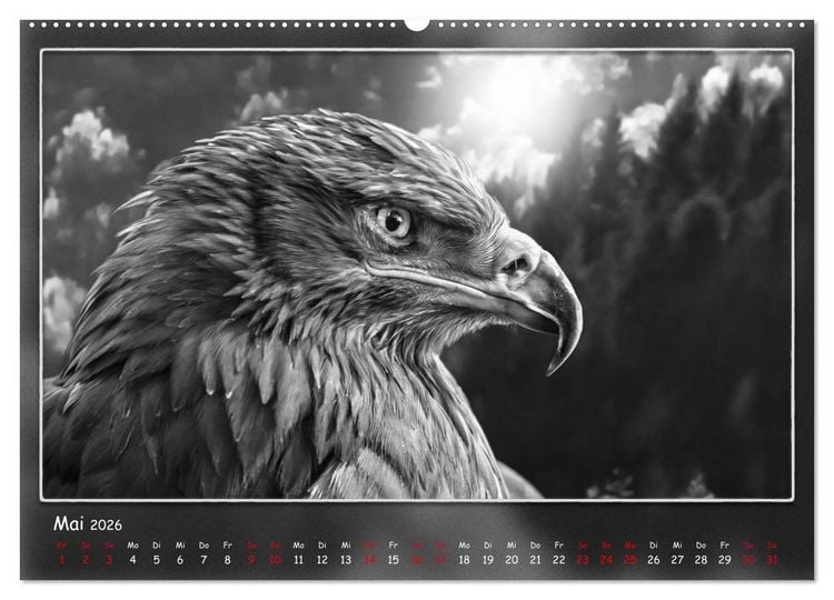 Produktbild: Tieren ins Gesicht geschaut (hochwertiger Premium Wandkalender 2026 DIN A2 quer), Kunstdruck in Hochglanz