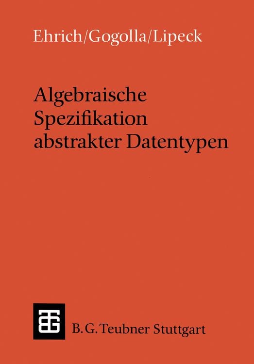 Produktbild: Algebraische Spezifikation abstrakter Datentypen