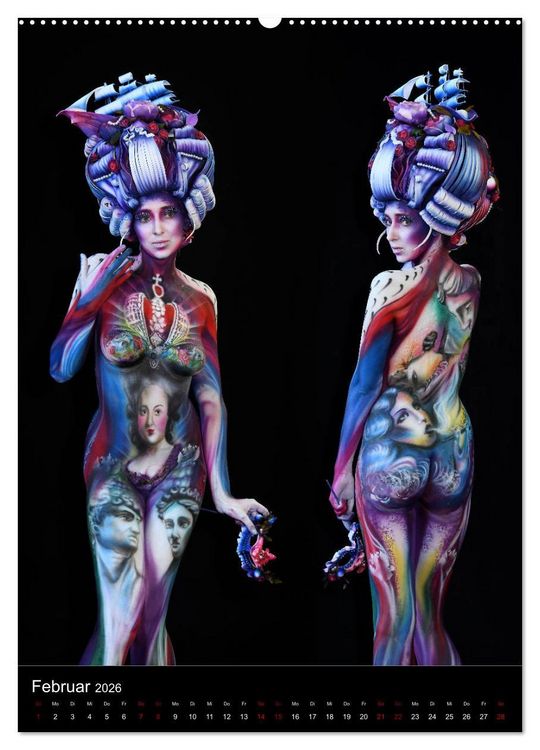 Produktbild: World Bodypainting Festival #21 (hochwertiger Premium Wandkalender 2026 DIN A2 hoch), Kunstdruck in Hochglanz