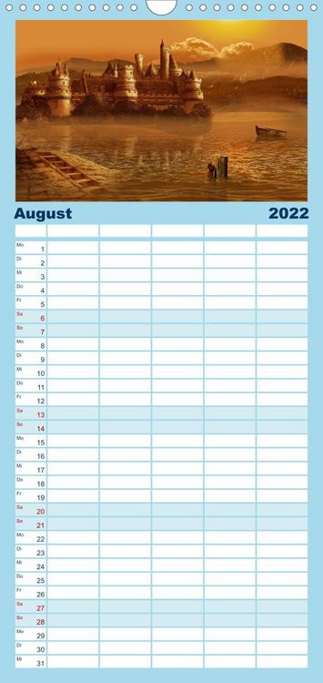 Produktbild: Familienplaner Mystische und romantische M&auml;rchenwelt Mausopardia (Wandkalender 2022 , 21 cm x 45 cm, hoch)