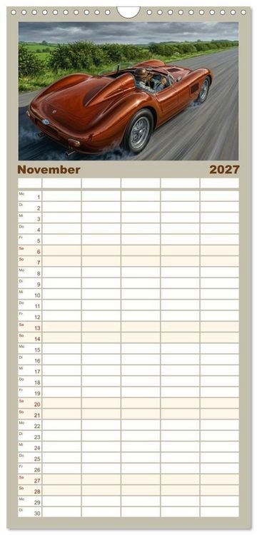 Produktbild: Familienplaner 2027 - N&auml;chster Halt: Rennstrecke mit 5 Spalten (Wandkalender, 21 x 45 cm) CALVENDO