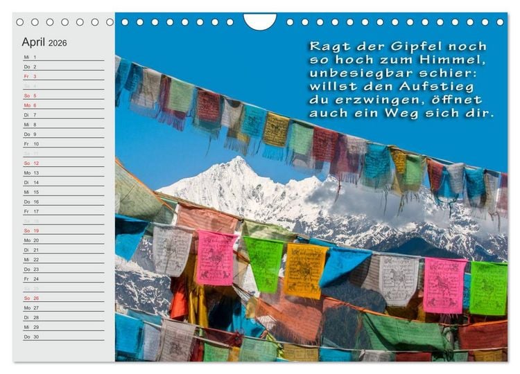 Produktbild: BUDDHA Buddhistische Weisheiten (Wandkalender 2026 DIN A4 quer), CALVENDO Monatskalender