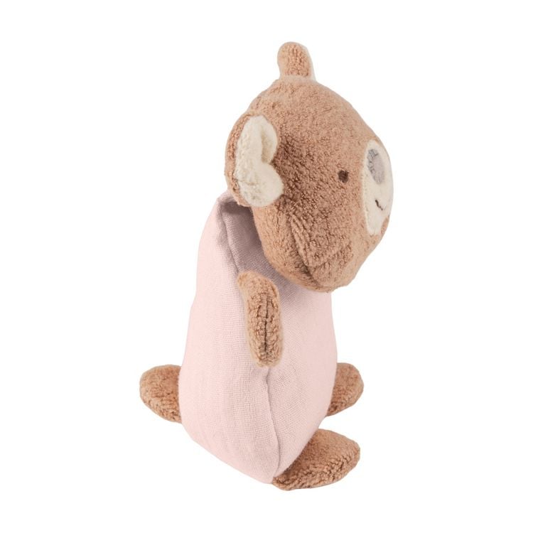 Produktbild: Sigikid 31263 - Knister-Greifling B&auml;r mit Rassel, braun/rosa, 14 cm, Musselin/Teddystoff, sigibaby