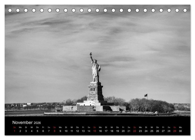 Produktbild: New York 2026 (Tischkalender 2026 DIN A5 quer), CALVENDO Monatskalender