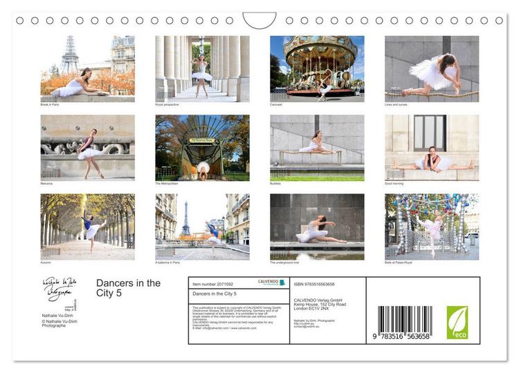 Produktbild: Dancers in the City 5 (Wall Calendar 2026 DIN A4 landscape), CALVENDO 12 Month Wall Calendar