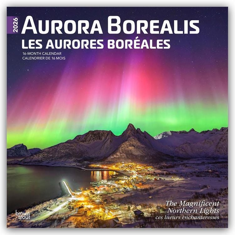 Produktbild: Aurora Borealis – Polarlicht 2026 – 16-Monatskalender