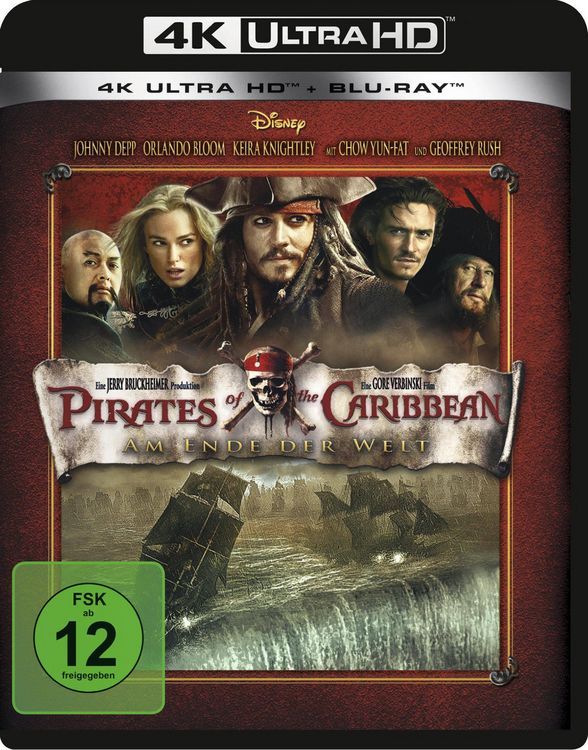 Produktbild: Pirates of the Caribbean 3 - Am Ende der Welt (4K Ultra HD) (+ Blu-ray 2D)