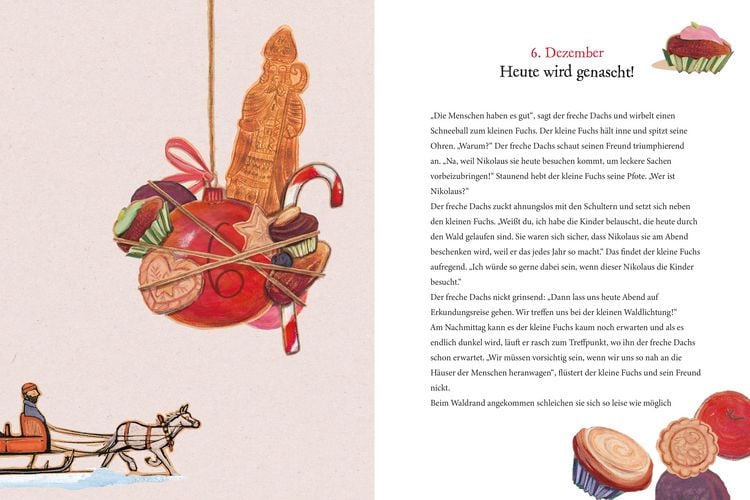 Produktbild: Heute bin ich fr&ouml;hlich! 24 Wintergeschichten vom kleinen Fuchs - Geschenkausgabe
