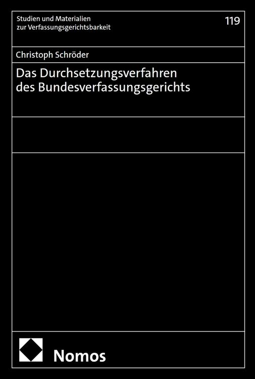 Produktbild: Das Durchsetzungsverfahren des Bundesverfassungsgerichts