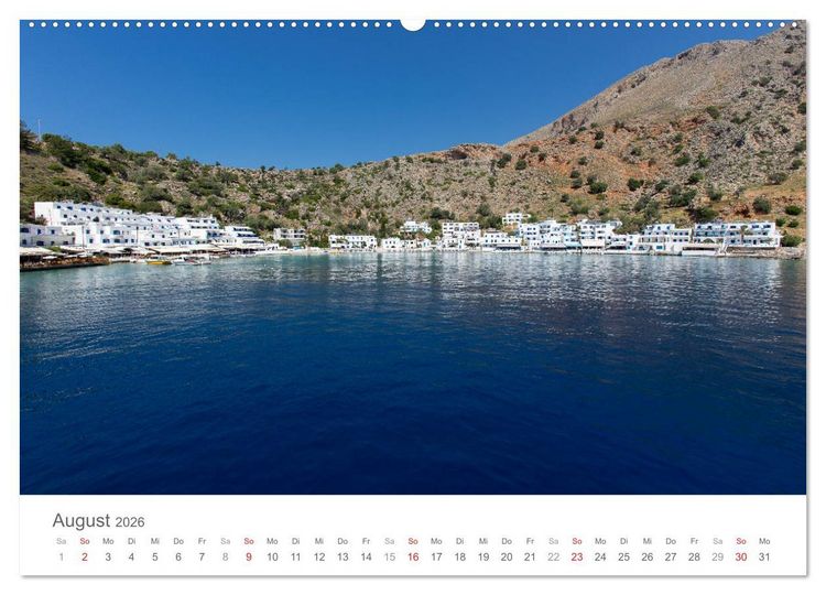 Produktbild: Kreta - Naturlandschaften (Wandkalender 2026 DIN A2 quer), CALVENDO Monatskalender