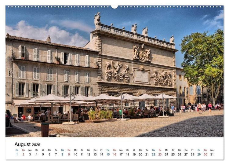 Produktbild: Avignon - Weltkulturerbe der UNESCO (hochwertiger Premium Wandkalender 2026 DIN A2 quer), Kunstdruck in Hochglanz