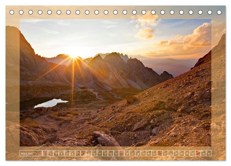 Produktbild: Wenn die Sonne erwacht und untergeht (Tischkalender 2026 DIN A5 quer), CALVENDO Monatskalender