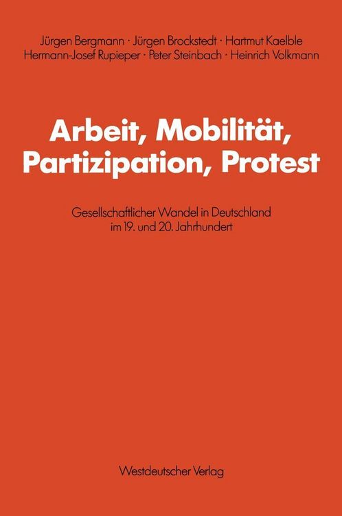 Produktbild: Arbeit, Mobilit&auml;t, Partizipation, Protest