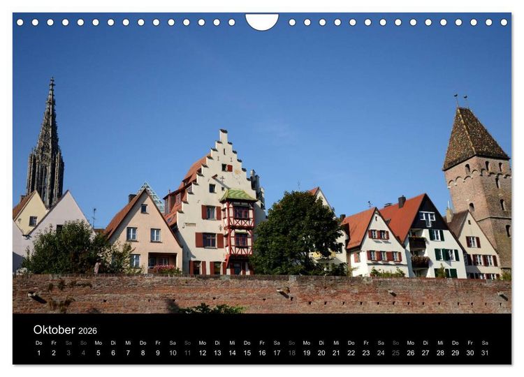 Produktbild: Ulm &ndash; Zwischen Tradition und Moderne (Wandkalender 2026 DIN A4 quer), CALVENDO Monatskalender