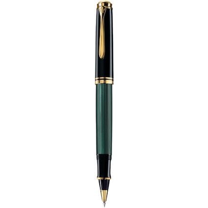 Produktbild: Pelikan Tintenroller Souver&auml;n&reg; R400, 24-Karat vergoldete Zierelemente, Schwarz-Gr&uuml;n