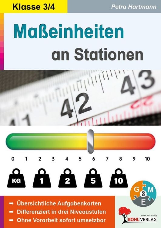 Produktbild: Ma&szlig;einheiten an Stationen / Klasse 3-4