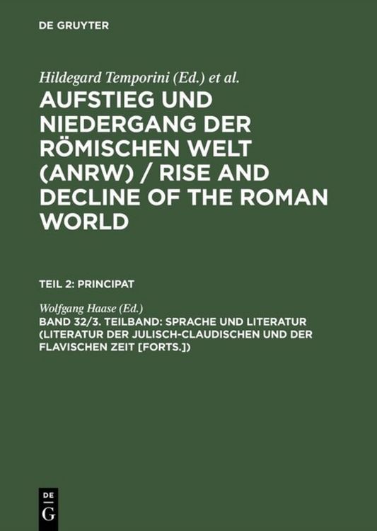 Produktbild: Sprache und Literatur (Literatur der julisch-claudischen und der flavischen Zeit [Forts.])