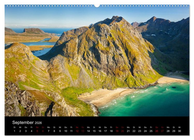 Produktbild: Lofoten - Inseln im Nordmeer (Wandkalender 2026 DIN A2 quer), CALVENDO Monatskalender