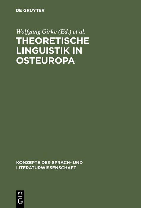 Produktbild: Theoretische Linguistik in Osteuropa