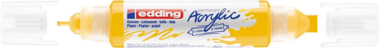 Produktbild: edding Acryl Double Liner 5400 verkehrsgelb 2-3mm/5-10mm