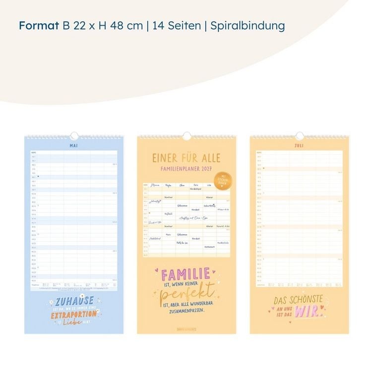 Produktbild: Familienplaner 2027 Einer f&uuml;r alle