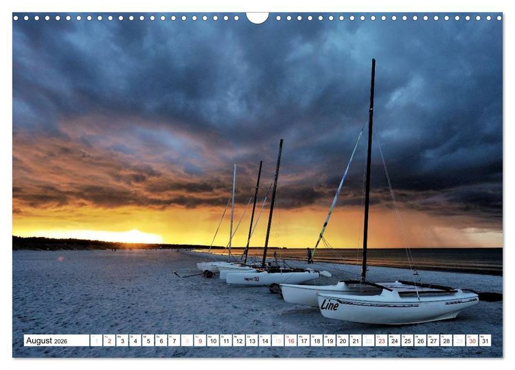 Produktbild: Naturschauspiel Dar&szlig;er Weststrand (Wandkalender 2026 DIN A3 quer), CALVENDO Monatskalender