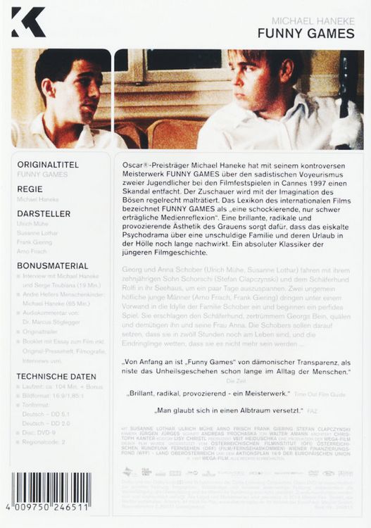 Produktbild: Funny Games - Kino Kontrovers