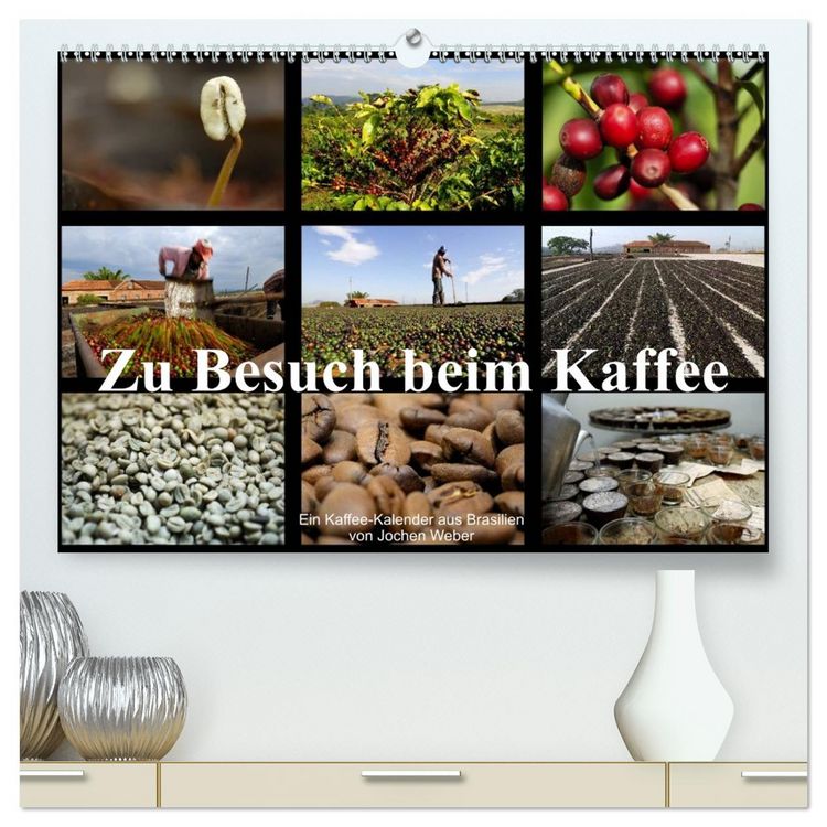 Produktbild: Zu Besuch beim Kaffee (hochwertiger Premium Wandkalender 2026 DIN A2 quer), Kunstdruck in Hochglanz