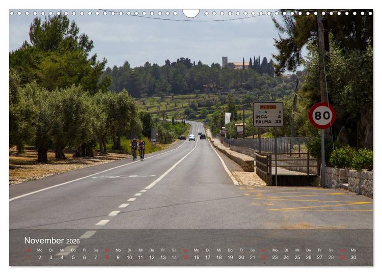 Produktbild: Mit dem Rennrad auf Mallorca (Wandkalender 2026 DIN A3 quer), CALVENDO Monatskalender