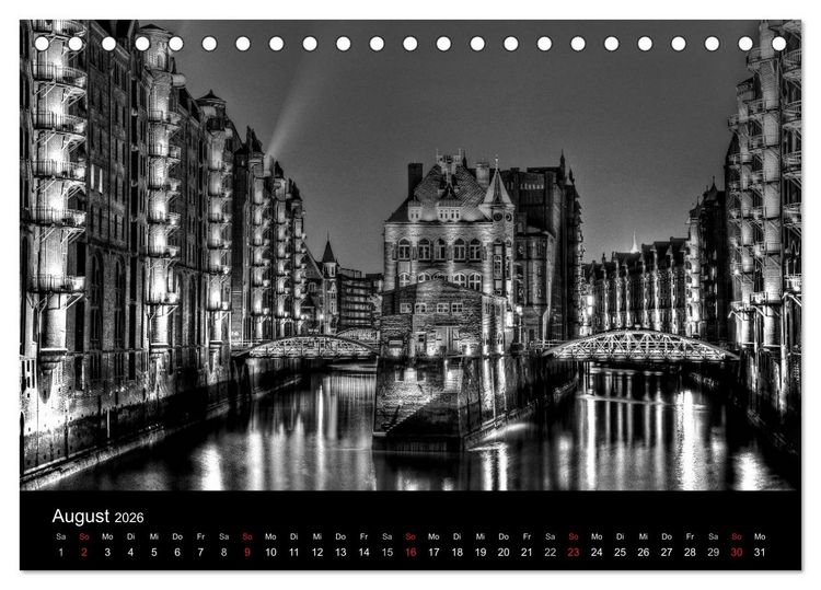 Produktbild: Hamburg . Das Tor zur Welt... (Tischkalender 2026 DIN A5 quer), CALVENDO Monatskalender