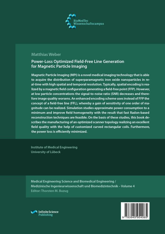 Produktbild: Power-Loss Optimized Field-Free Line Generation for Magnetic Particle Imaging