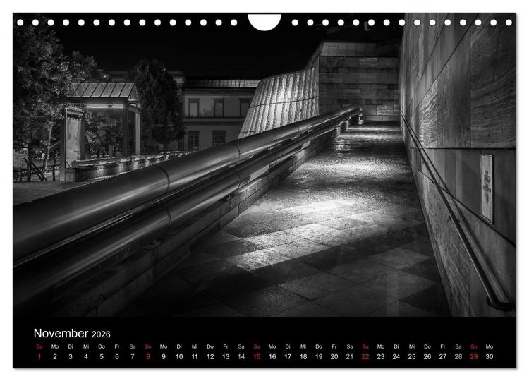 Produktbild: Stuttgart bei Nacht (Wandkalender 2026 DIN A4 quer), CALVENDO Monatskalender