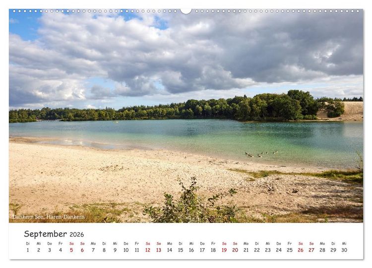 Produktbild: Emsland Impressionen (hochwertiger Premium Wandkalender 2026 DIN A2 quer), Kunstdruck in Hochglanz