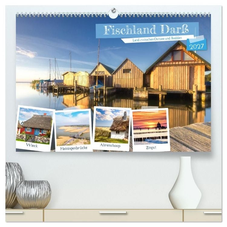 Produktbild: Fischland Dar&szlig;, Land zwischen Ostsee und Bodden (hochwertiger Premium Wandkalender 2027 DIN A2 quer), Kunstdruck in Hochglanz