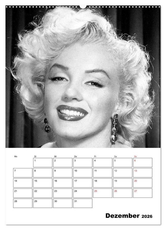 Produktbild: Marilyn Monroe. Weltstar und Sexsymbol (hochwertiger Premium Wandkalender 2026 DIN A2 hoch), Kunstdruck in Hochglanz